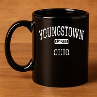 Youngstown 1848 Ohio 11oz C Handle Ceramic Mug