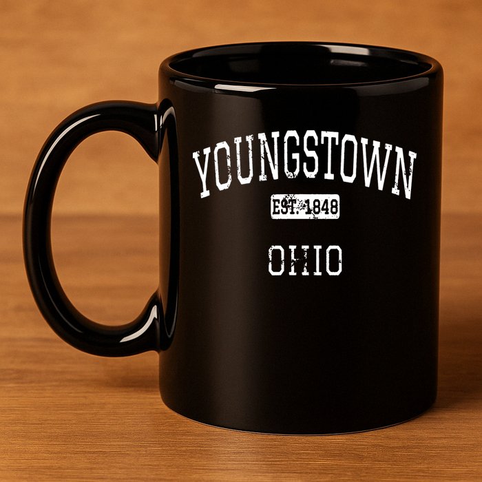 Youngstown 1848 Ohio 11oz C Handle Ceramic Mug