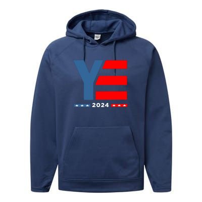 Ye 2024 For President Performance Fleece Hoodie