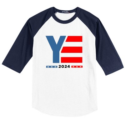 Ye 2024 For President Baseball Sleeve Shirt