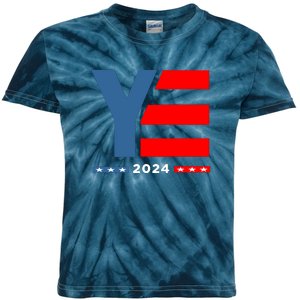 Ye 2024 For President Kids Tie-Dye T-Shirt