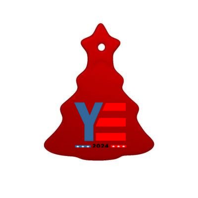 Ye 2024 For President Ceramic Tree Ornament