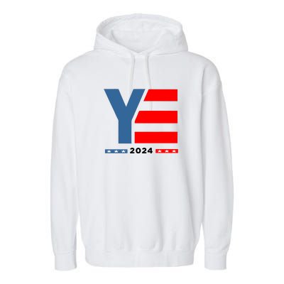 Ye 2024 For President Garment-Dyed Fleece Hoodie