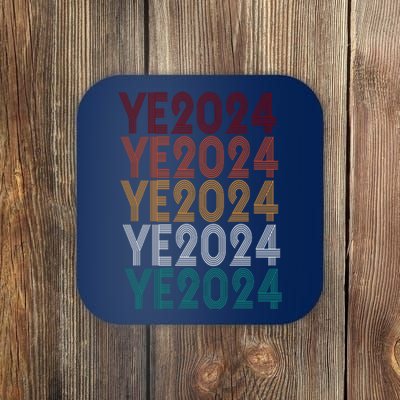 Ye 2024 Kanye For President Retro Coaster