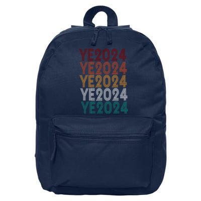 Ye 2024 Kanye For President Retro 16 in Basic Backpack