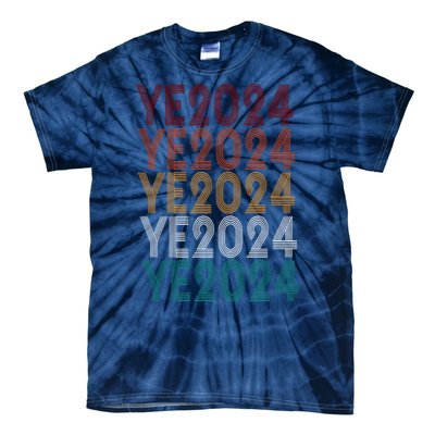 Ye 2024 Kanye For President Retro Tie-Dye T-Shirt