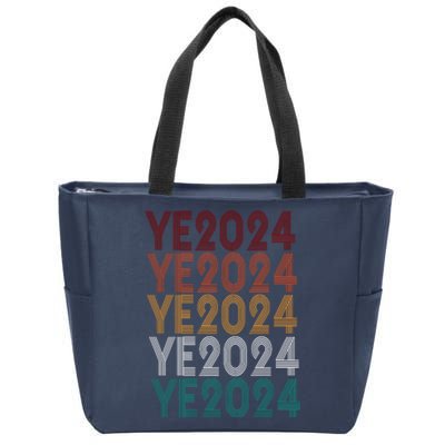 Ye 2024 Kanye For President Retro Zip Tote Bag