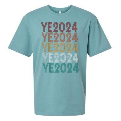 Ye 2024 Kanye For President Retro Sueded Cloud Jersey T-Shirt