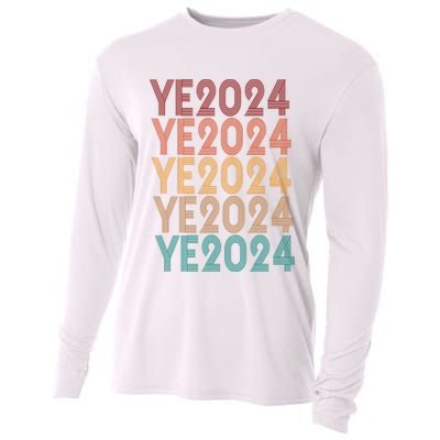 Ye 2024 Kanye For President Retro Cooling Performance Long Sleeve Crew