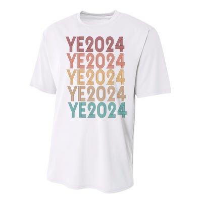 Ye 2024 Kanye For President Retro Performance Sprint T-Shirt