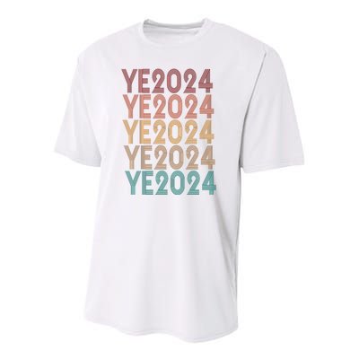 Ye 2024 Kanye For President Retro Youth Performance Sprint T-Shirt