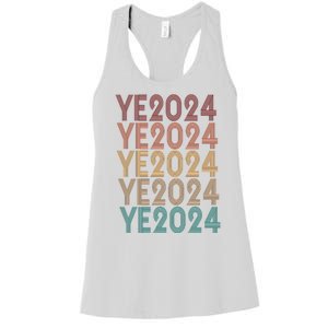 Ye 2024 Kanye For President Retro Women's Racerback Tank