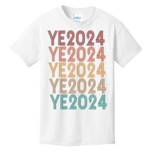 Ye 2024 Kanye For President Retro Kids T-Shirt