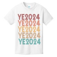 Ye 2024 Kanye For President Retro Kids T-Shirt