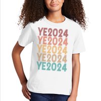 Ye 2024 Kanye For President Retro Kids T-Shirt