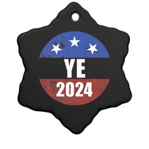 Ye 2024 Ye For President 2024 Ye 2024 Ceramic Star Ornament