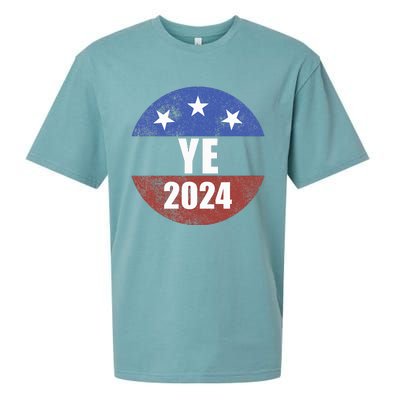 Ye 2024 Ye For President 2024 Ye 2024 Sueded Cloud Jersey T-Shirt