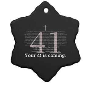 Your 41 Is Coming Ceramic Star Ornament