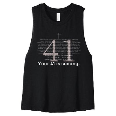 Your 41 Is Coming Women's Racerback Cropped Tank