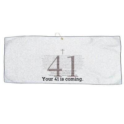 Your 41 Is Coming Large Microfiber Waffle Golf Towel