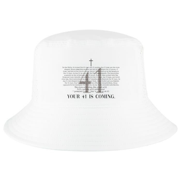 Your 41 Is Coming Christian Cool Comfort Performance Bucket Hat