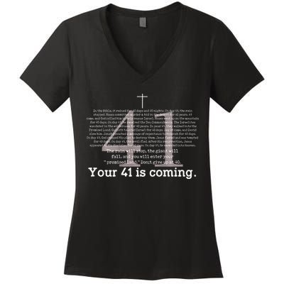 Your 41 Is Coming Women's V-Neck T-Shirt