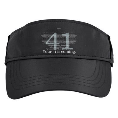 Your 41 Is Coming God Faith Christian Bible Adult Drive Performance Visor
