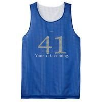 Your 41 Is Coming God Faith Christian Bible Mesh Reversible Basketball Jersey Tank