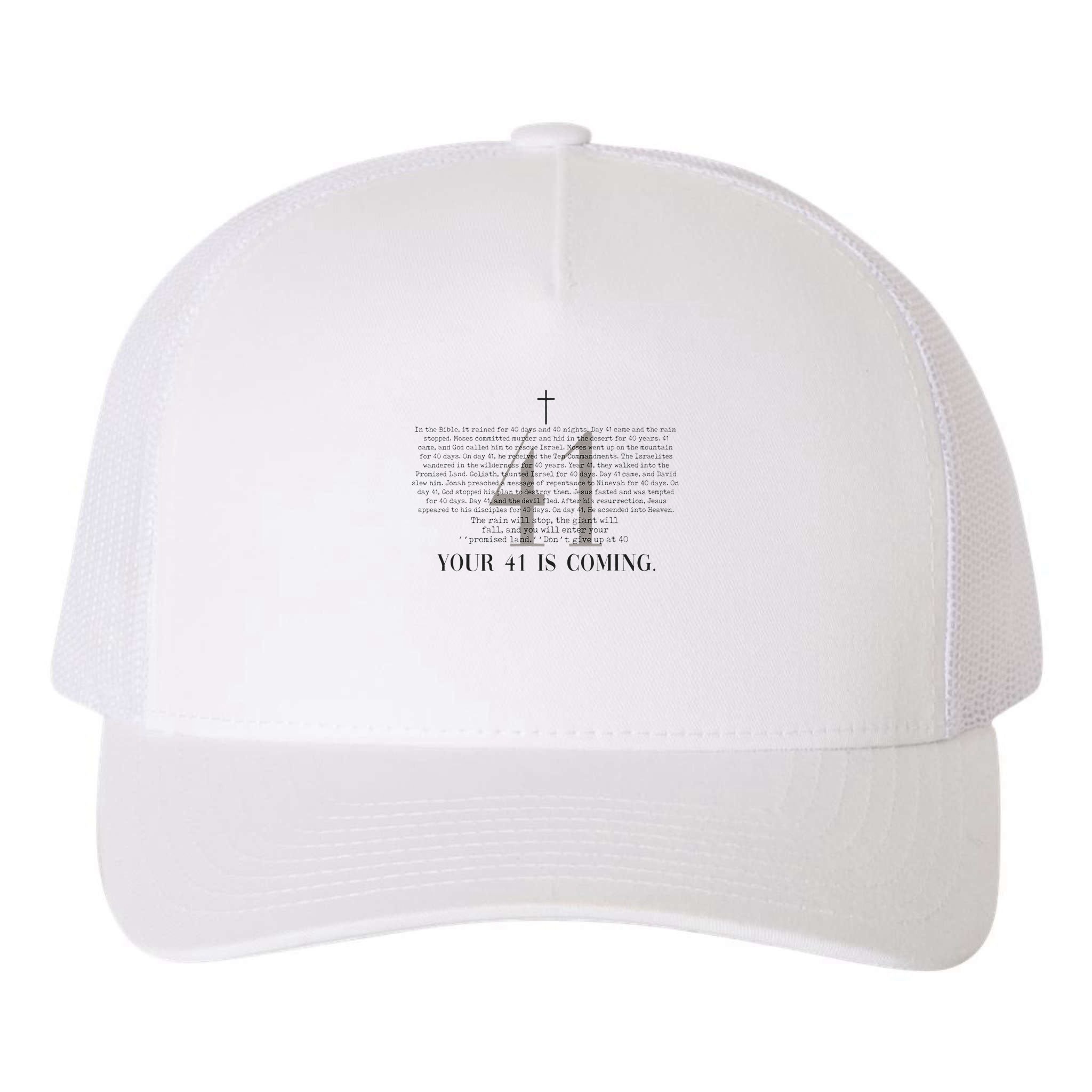 Your 41 Is Coming Christian Yupoong Adult 5-Panel Trucker Hat