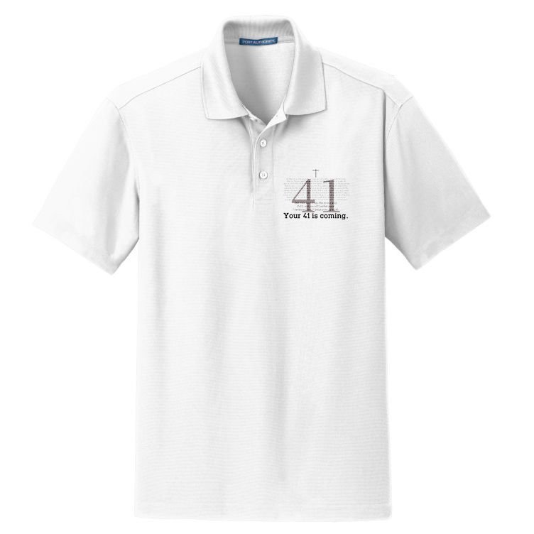 Your 41 Is Coming Dry Zone Grid Polo