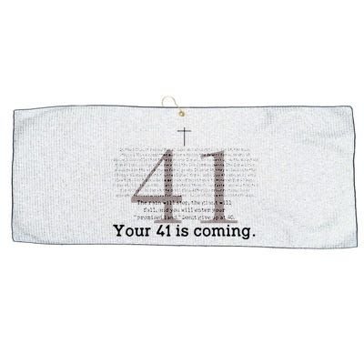 Your 41 Is Coming Large Microfiber Waffle Golf Towel