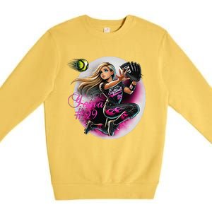 Yana 99 Softball Support Premium Crewneck Sweatshirt