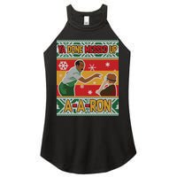 Ya Done Messed Up A-A-Ron Ugly Christmas Women's Perfect Tri Rocker Tank