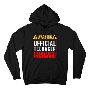 You Are 13 Sign Warning Nager Hoodie