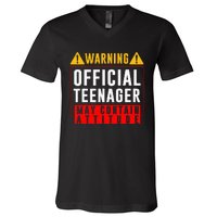 You Are 13 Sign Warning Nager V-Neck T-Shirt