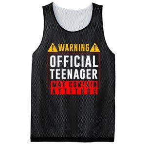 You Are 13 Sign Warning Nager Mesh Reversible Basketball Jersey Tank