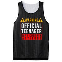 You Are 13 Sign Warning Nager Mesh Reversible Basketball Jersey Tank