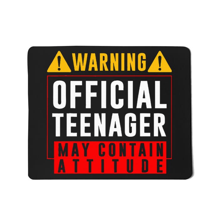 You Are 13 Sign Warning Nager Mousepad