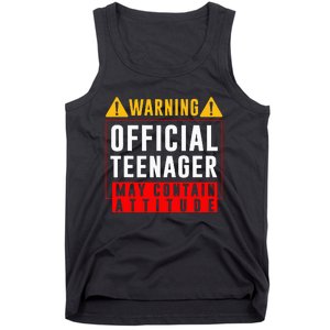 You Are 13 Sign Warning Nager Tank Top