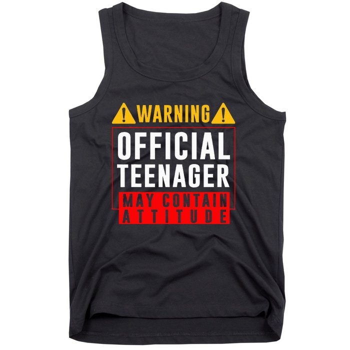 You Are 13 Sign Warning Nager Tank Top