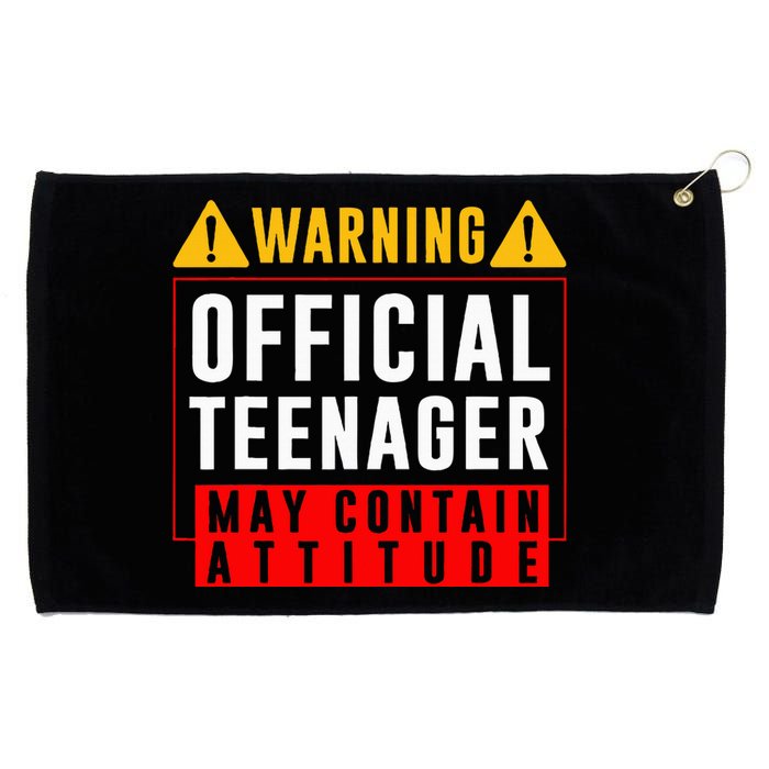 You Are 13 Sign Warning Nager Grommeted Golf Towel