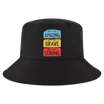 You Are Amazing Brave Strong Cool Comfort Performance Bucket Hat