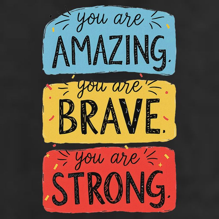 You Are Amazing Brave Strong 25L Jumbo Tote