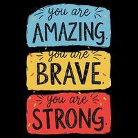 You Are Amazing Brave Strong Visor