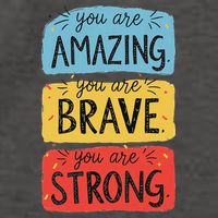 You Are Amazing Brave Strong Vector Backpack