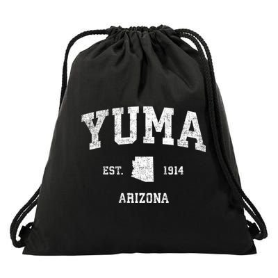 Yuma Arizona Az Vintage Sports Drawstring Bag