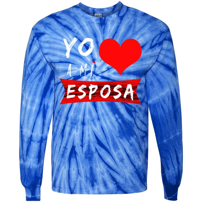 Yo Amo A Mi Toxico San Valentin Gift Tie-Dye Long Sleeve Shirt