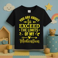 You Are About To Exceed The Limits Of My Medication Toddler T-Shirt
