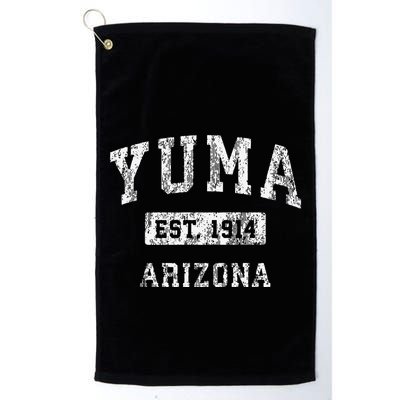 Yuma Arizona Az Vintage Established Golf Towel