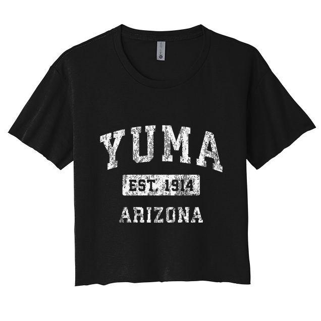 Yuma Arizona Az Vintage Established Crop Top